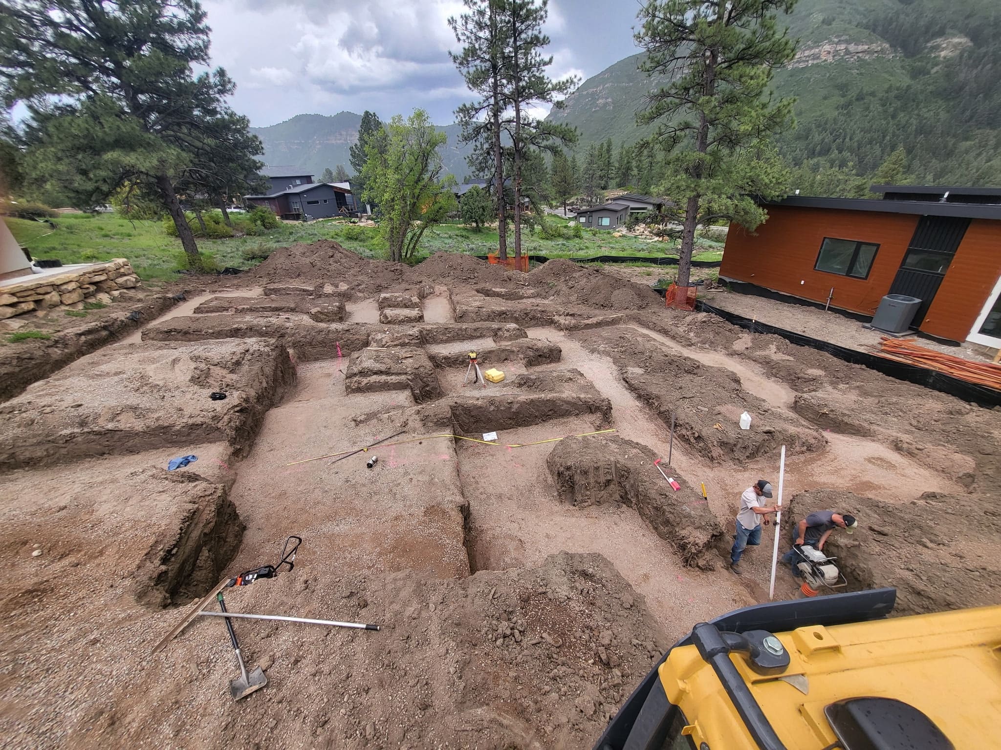 Foundation excavation prep